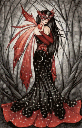 Gif animé gothique femme